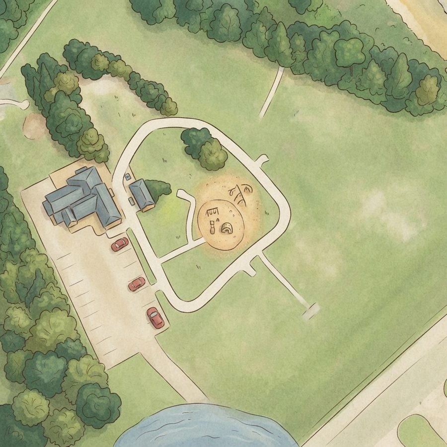 Illustrated map of Champion Forest Park
