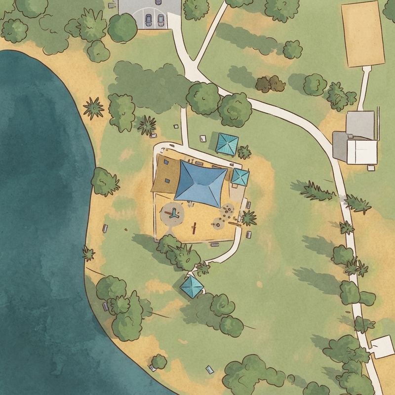 Illustrated map of Chaparral Soccer &Training Field