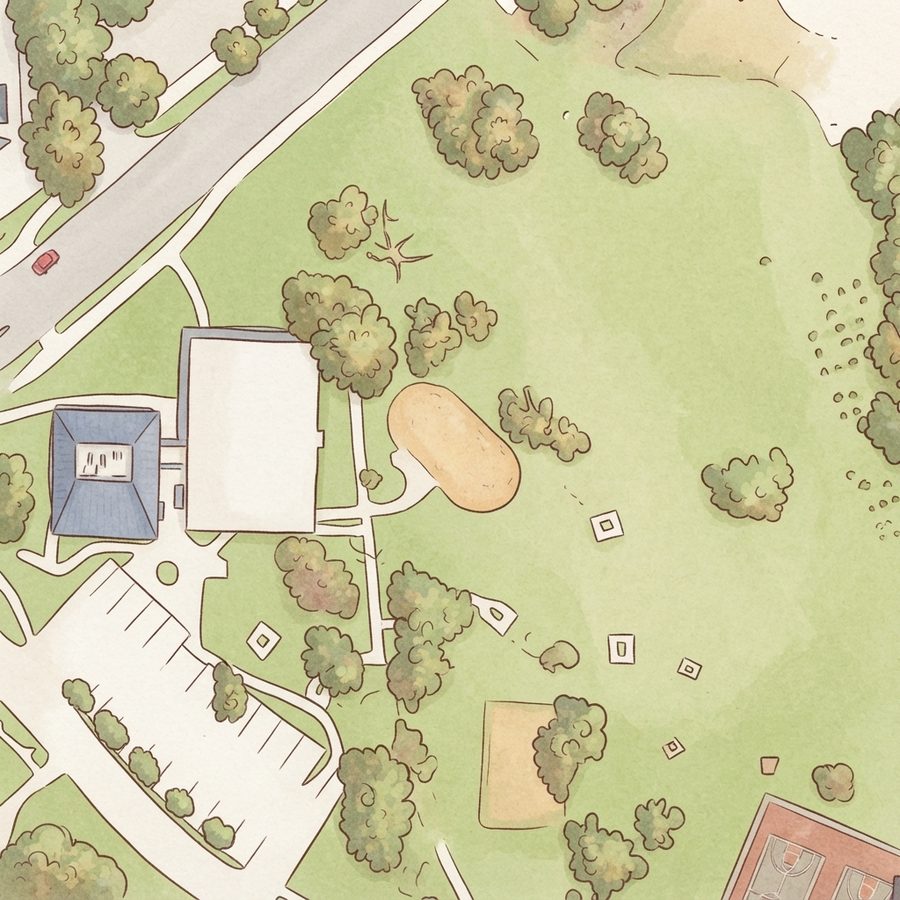Illustrated map of Charlton Park