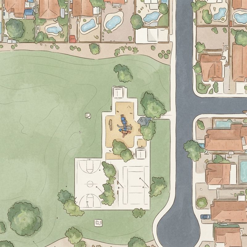 Illustrated map of Chelsea Park Playground