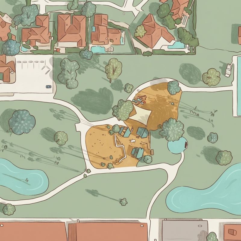Illustrated map of Chesnutt Park