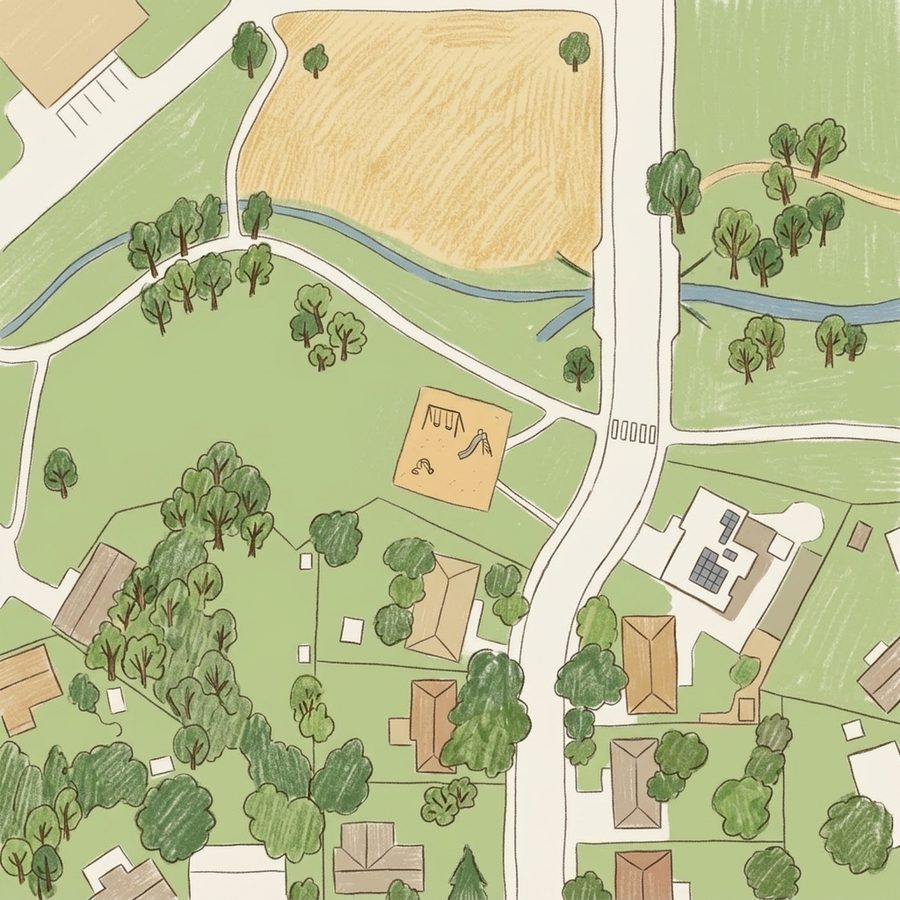 Illustrated map of Chief Colorow Park