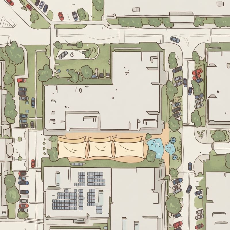 Illustrated map of Children's Play Area