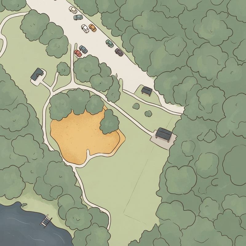 Illustrated map of Children's Playground at Stone Mountain