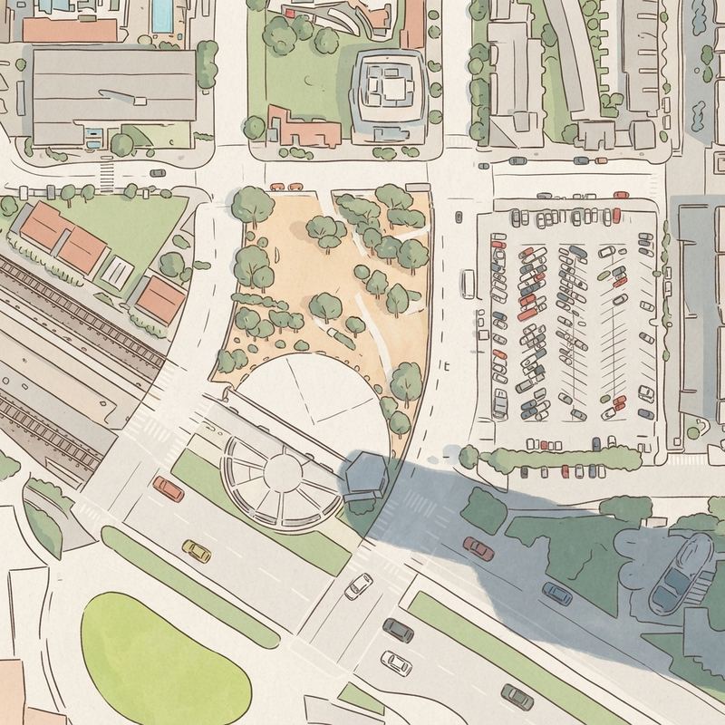 Illustrated map of Children’s Museum Park