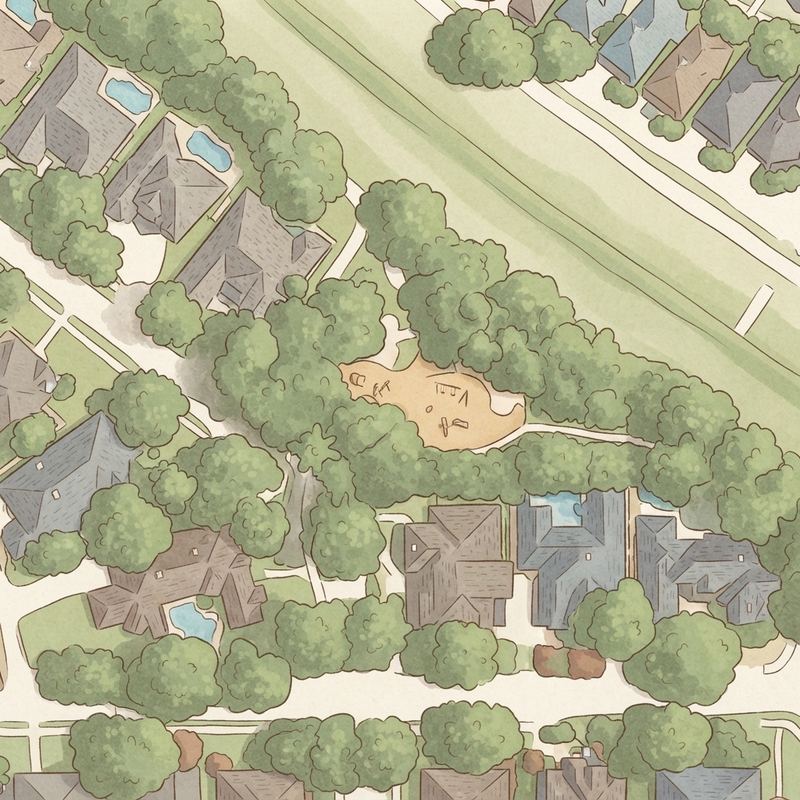 Illustrated map of Chisholm Trail Park