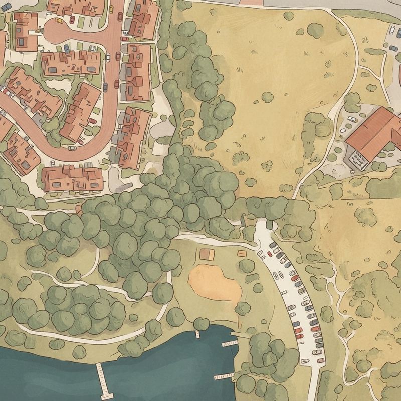 Illustrated map of Chollas Lake Park