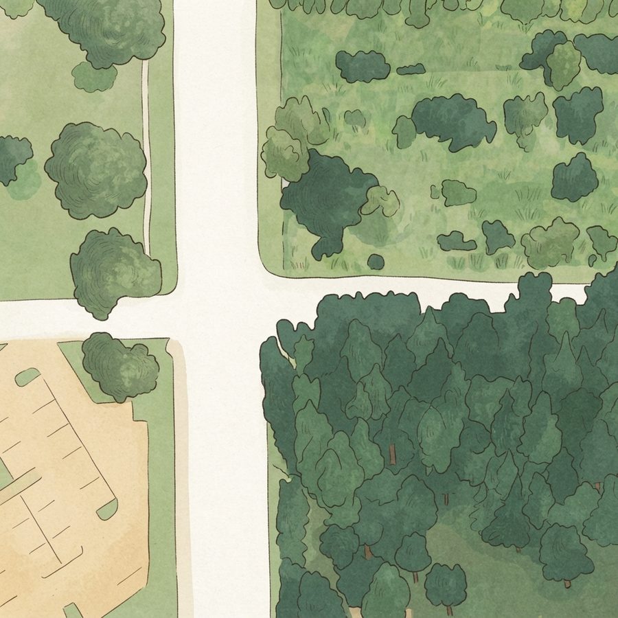 Illustrated map of Christia V. Adair Park