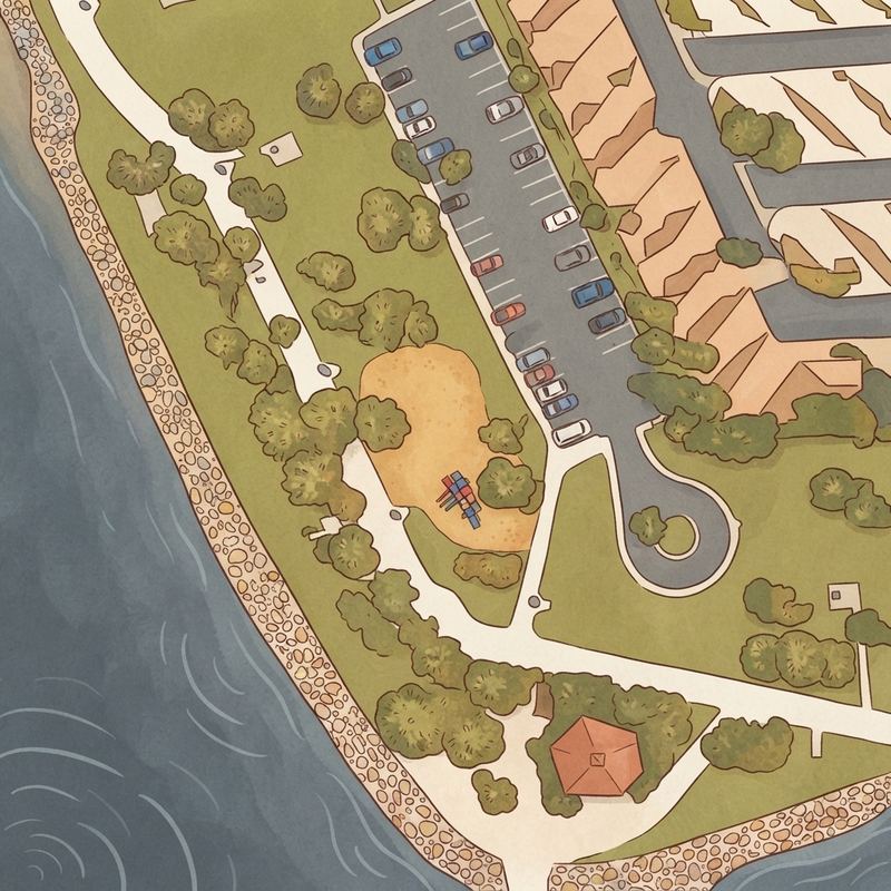 Illustrated map of Chula Vista Bayfront Park