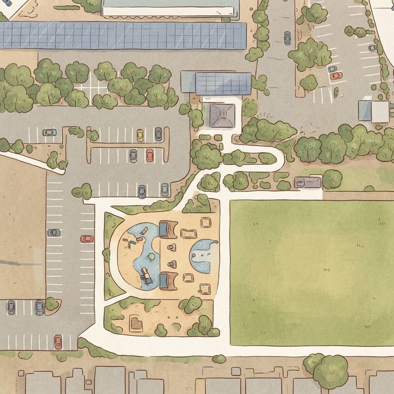 Illustrated map of Chula vista library dog park