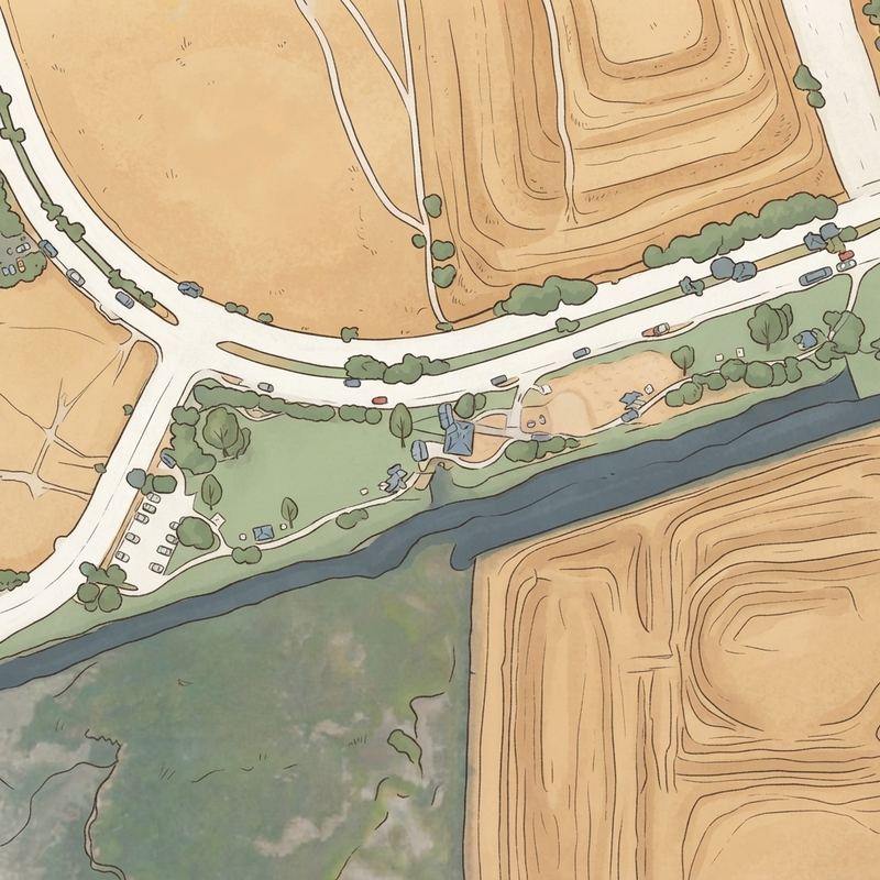 Illustrated map of Chula Vista Marina View Park