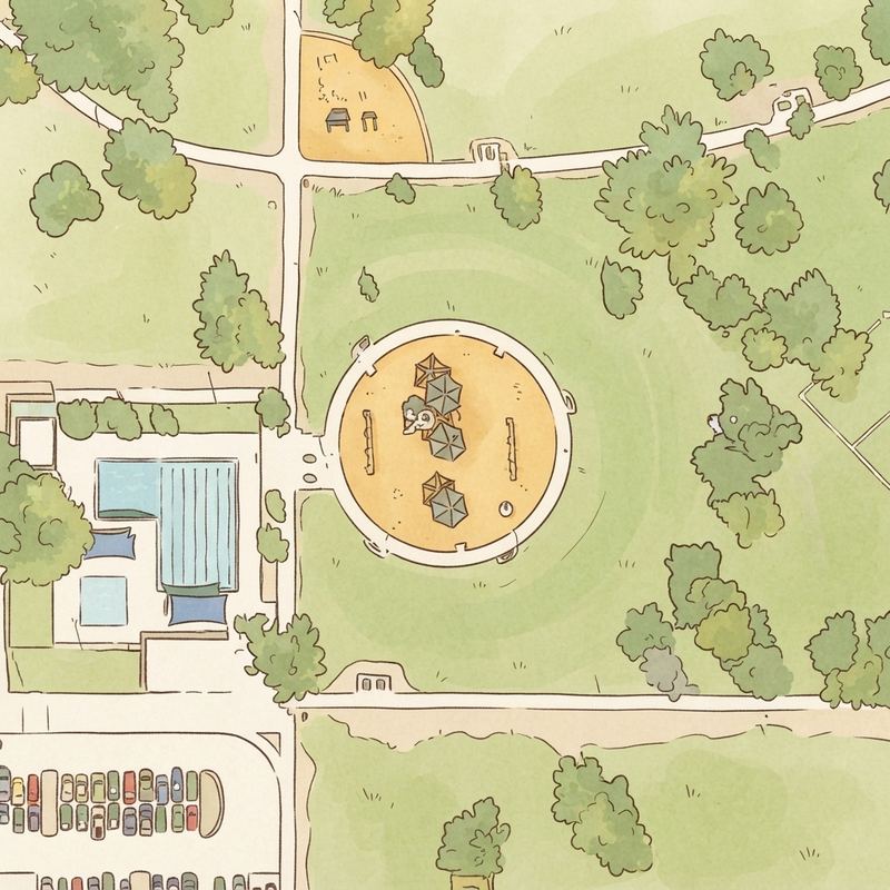 Illustrated map of Cielito Park