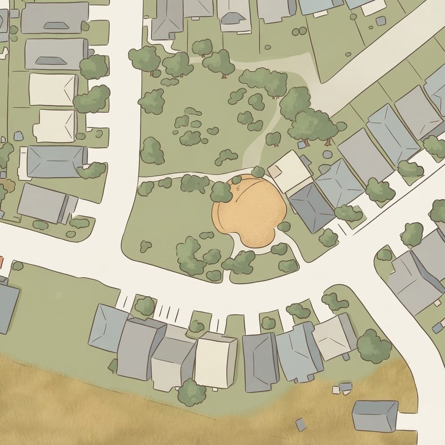 Illustrated map of Cielo Ranch Park
