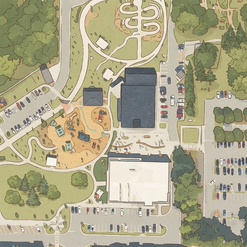 Illustrated map of City Center Park