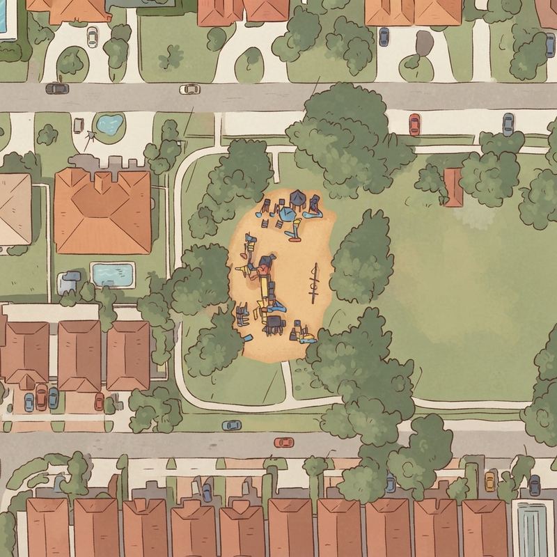 Illustrated map of City of Hialeah Gardens Passive Park