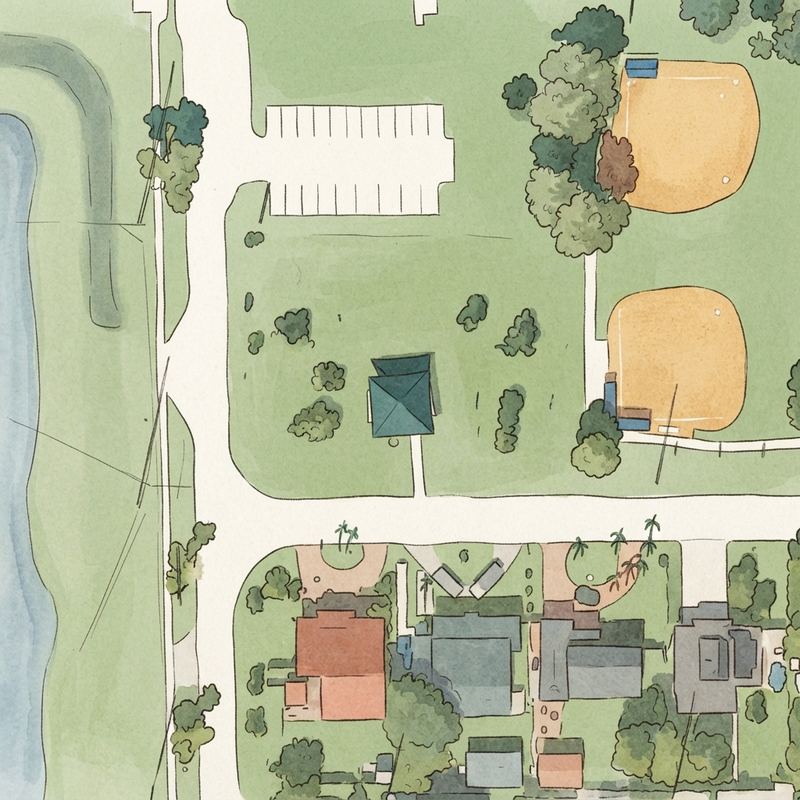 Illustrated map of City of Miami Springs Children’s Playground