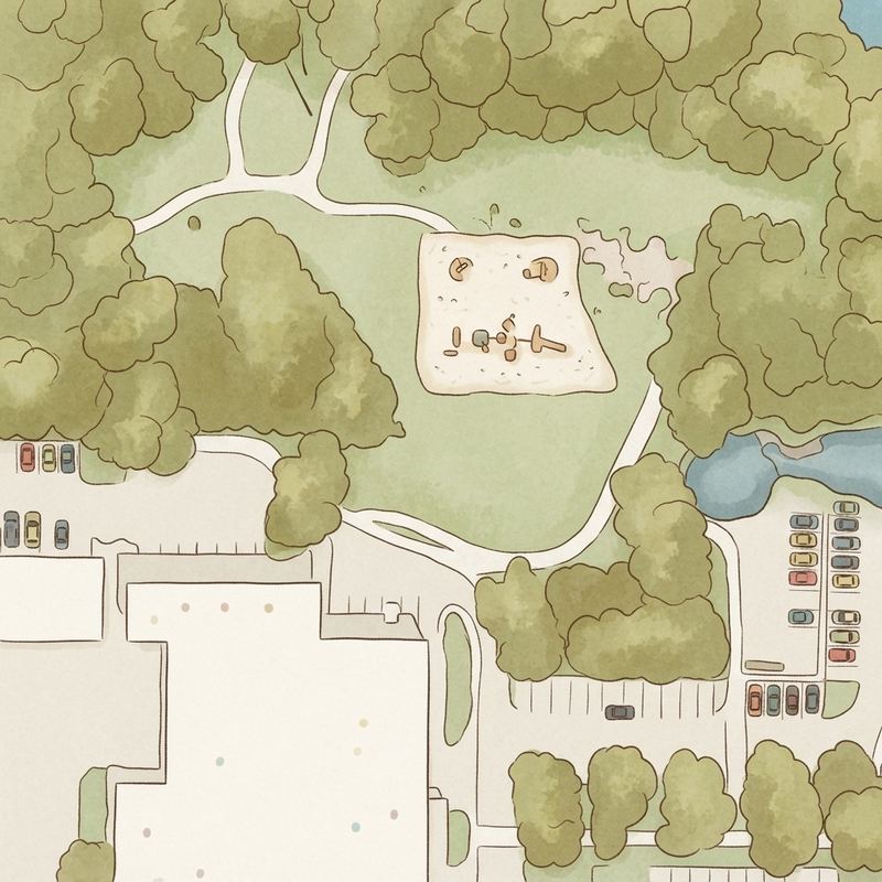 Illustrated map of City of Morrow Park