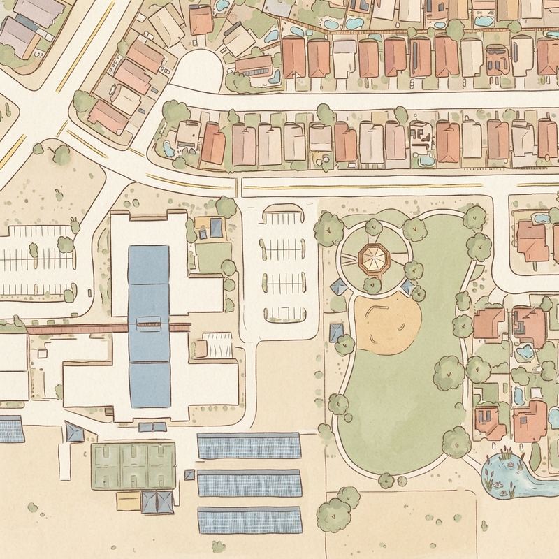 Illustrated map of City Of Peoria Calbrisa Park