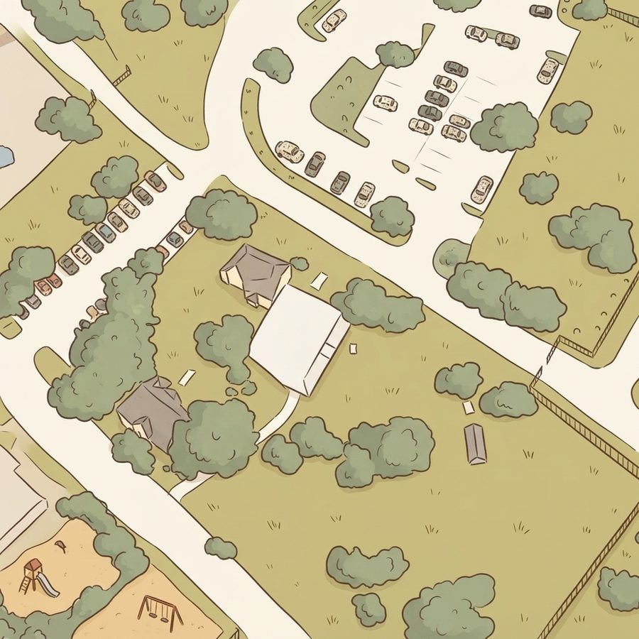 Illustrated map of City Park