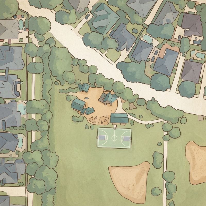 Illustrated map of City Park