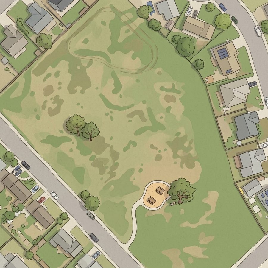 Illustrated map of City View Park