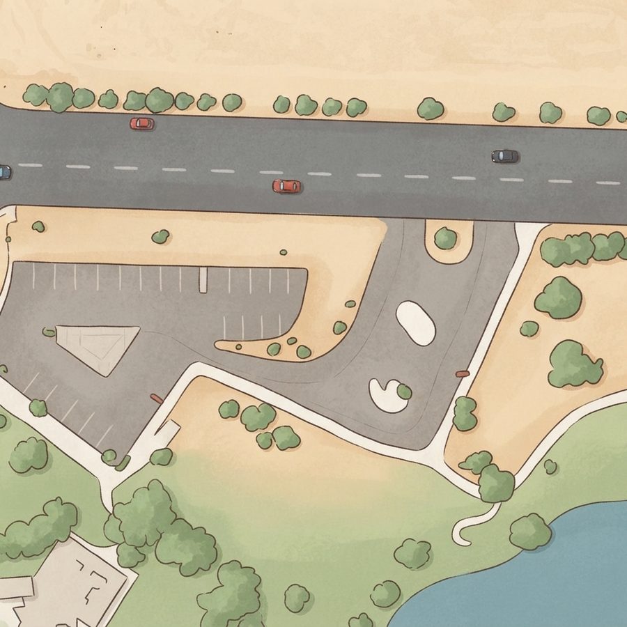 Illustrated map of City View Park