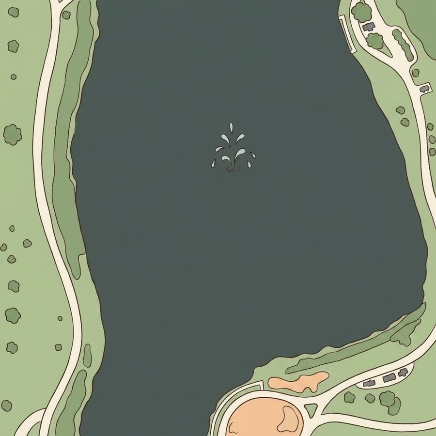 Illustrated map of Civic Center Park