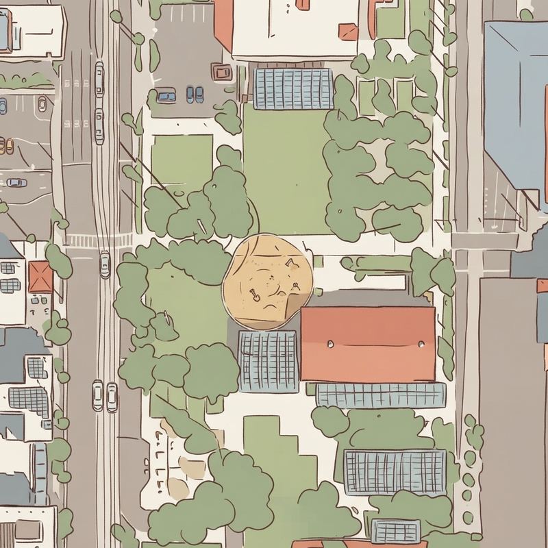 Illustrated map of Civic Space Park