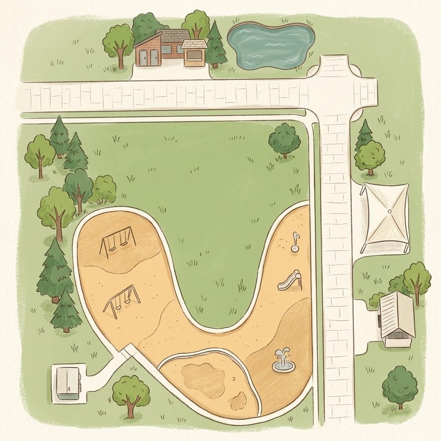 Illustrated map of Clayton Park