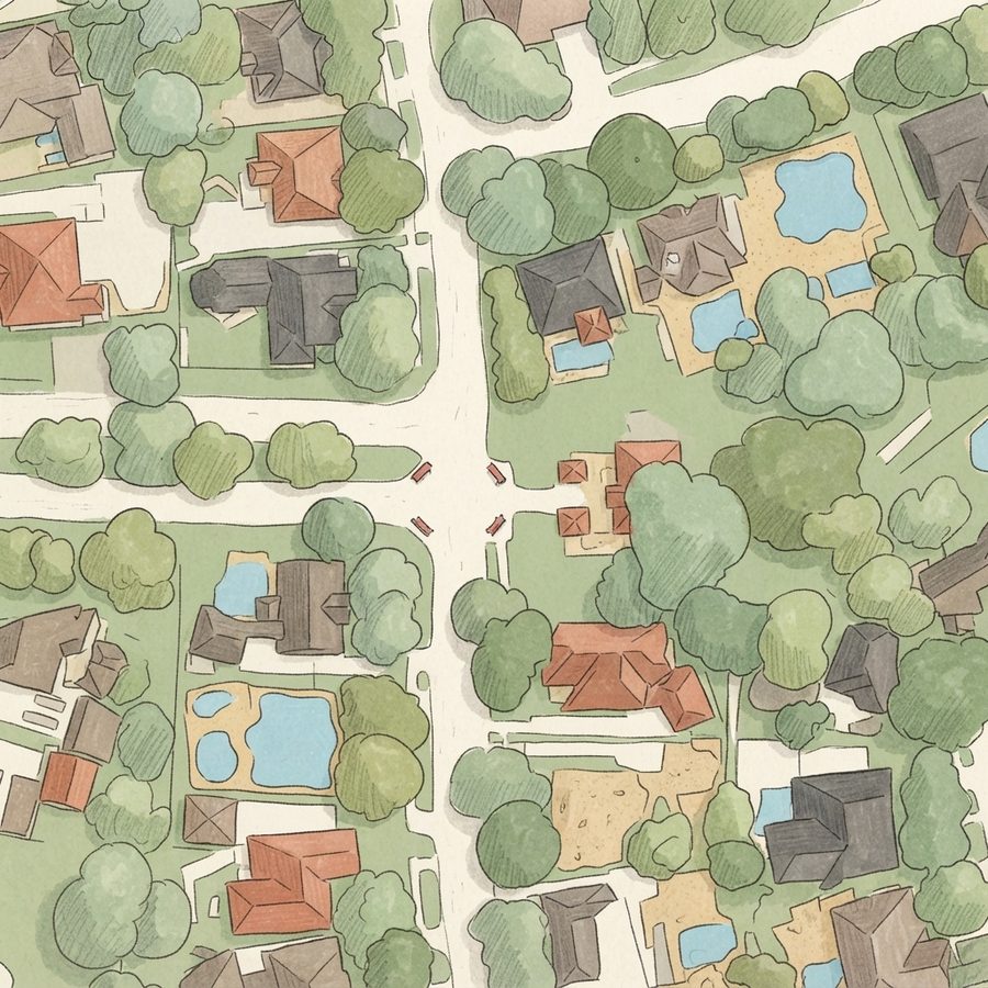 Illustrated map of Clear Water Park