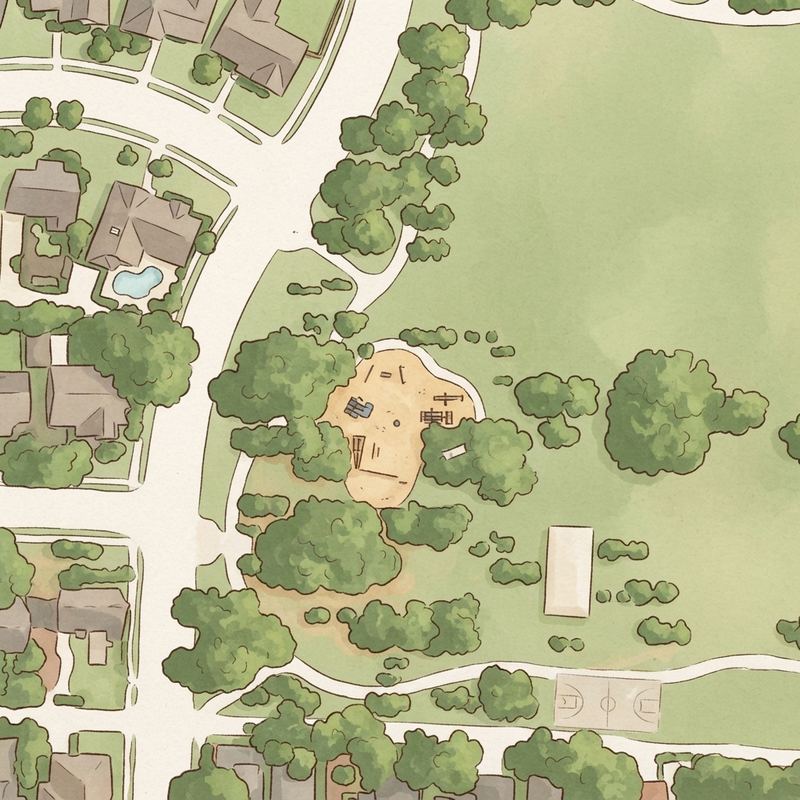 Illustrated map of Clearview Park