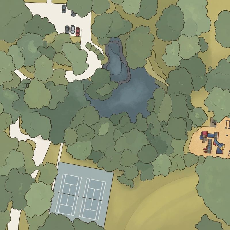 Illustrated map of Cliftondale Park
