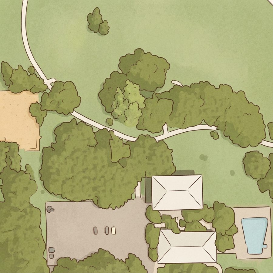 Illustrated map of Clinton Park