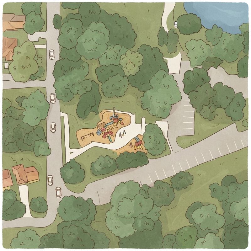 Illustrated map of Coan Park Pavilion