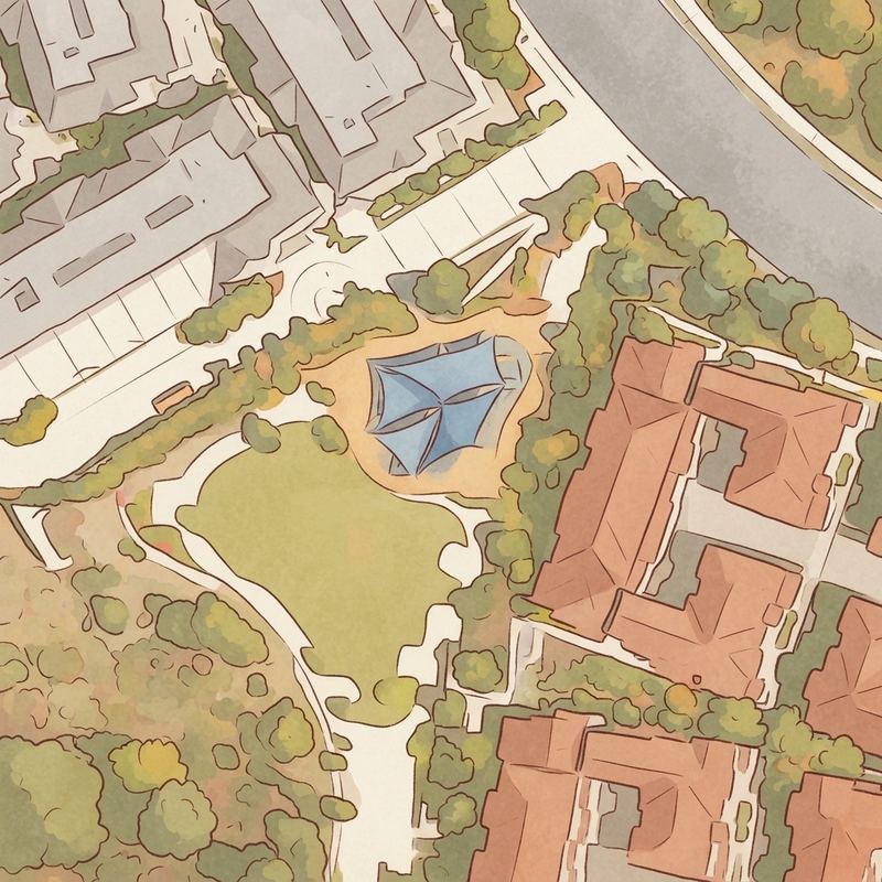 Illustrated map of Coast View Park