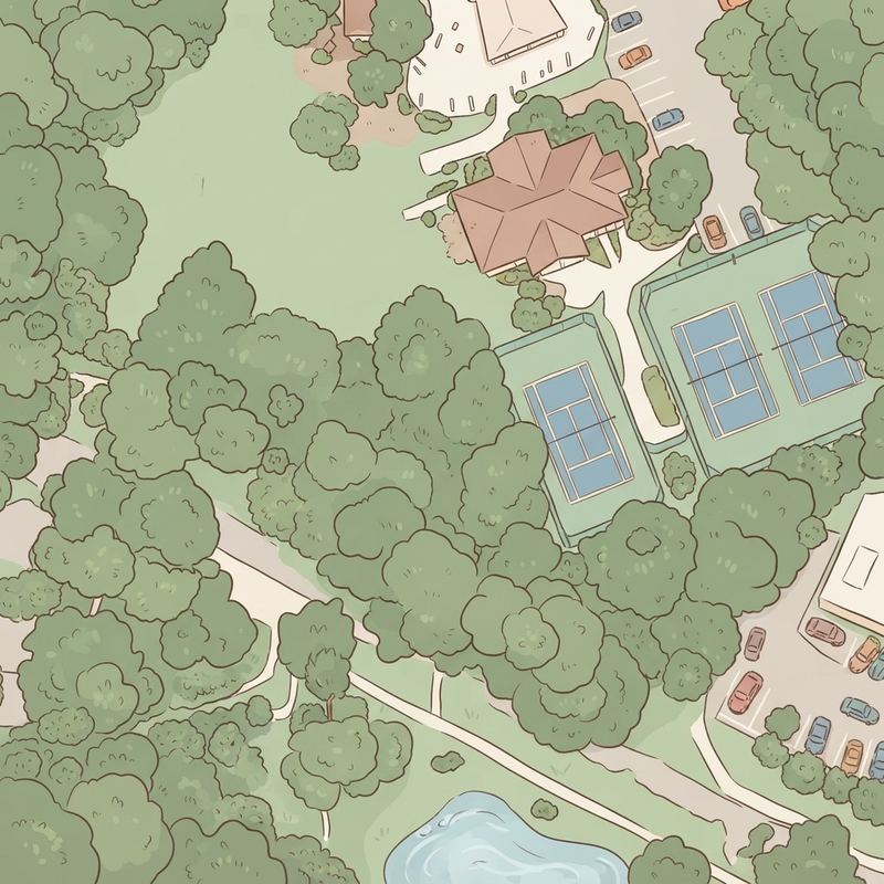 Illustrated map of Cochise Club Playground