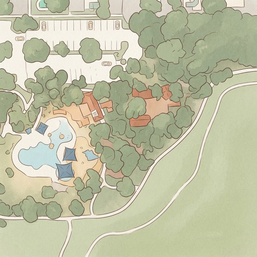 Illustrated map of Coles Park