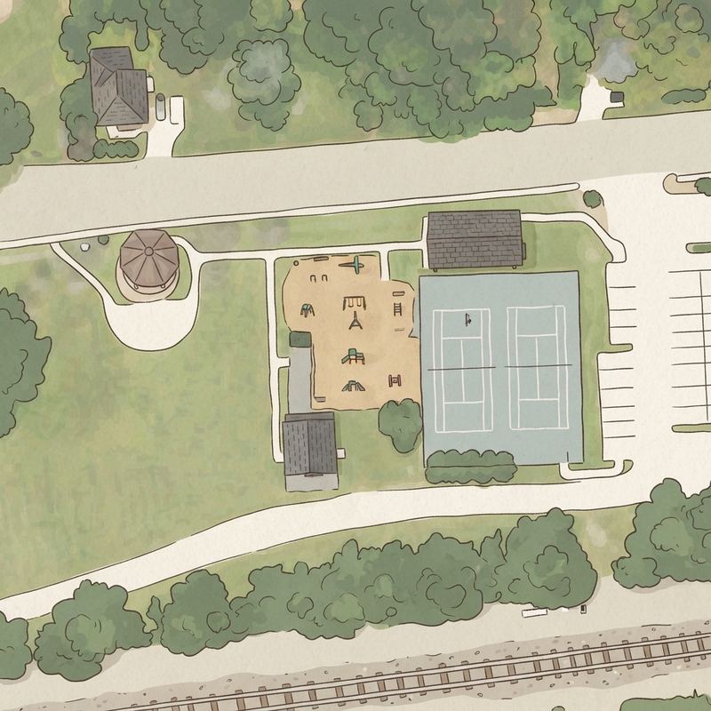 Illustrated map of Collar Park