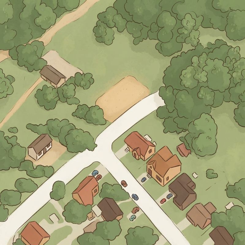 Illustrated map of College Park