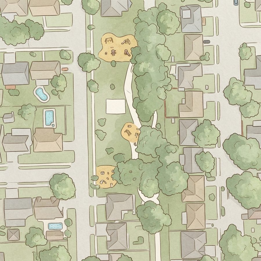 Illustrated map of College Park