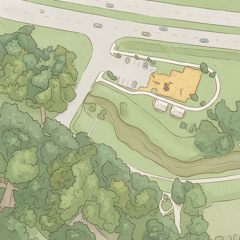 Illustrated map of College Park Playground