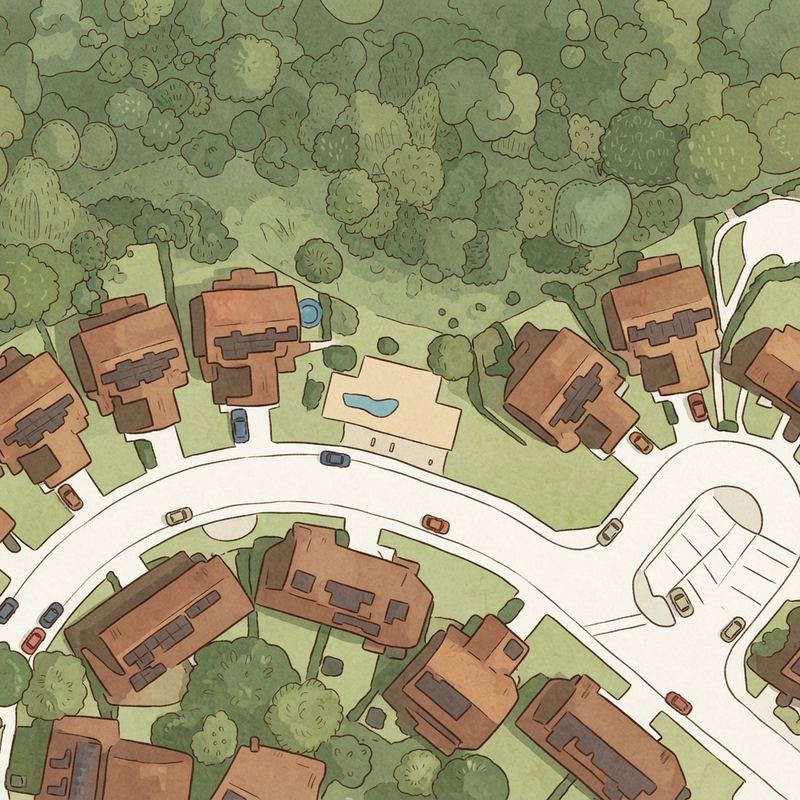 Illustrated map of Collett Way Playground