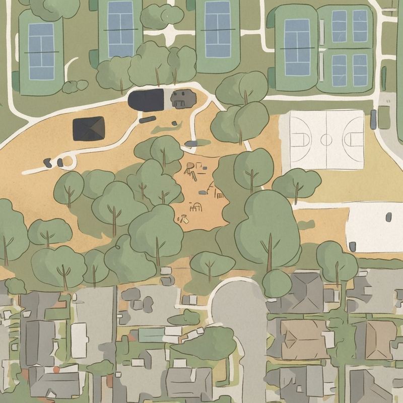 Illustrated map of Colleyville City Park