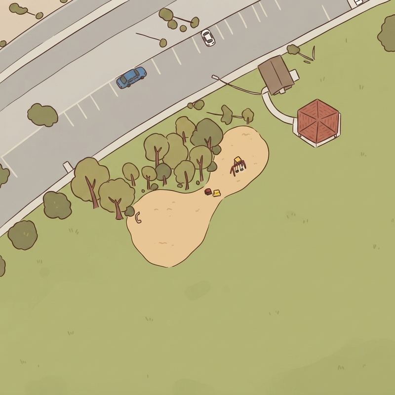 Illustrated map of Collier Park
