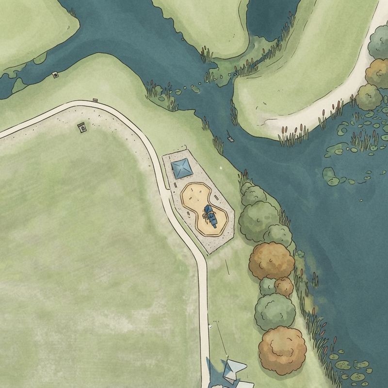Illustrated map of Colonel Joe Kittinger Park