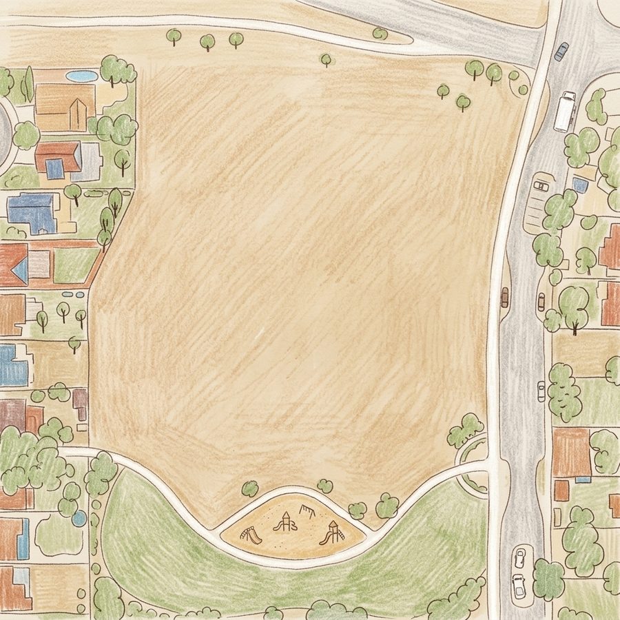 Illustrated map of Colony Park