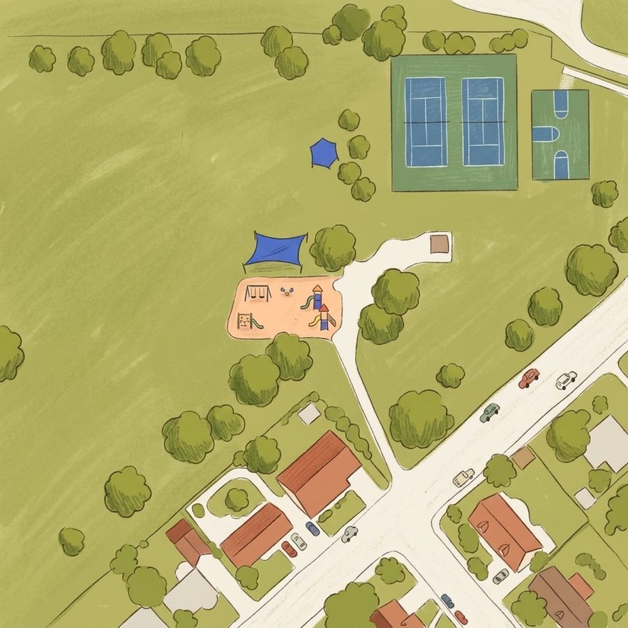 Illustrated map of Colorado Park