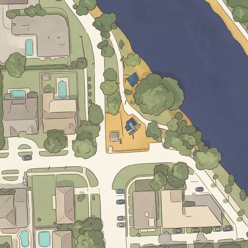Illustrated map of Columbia Park