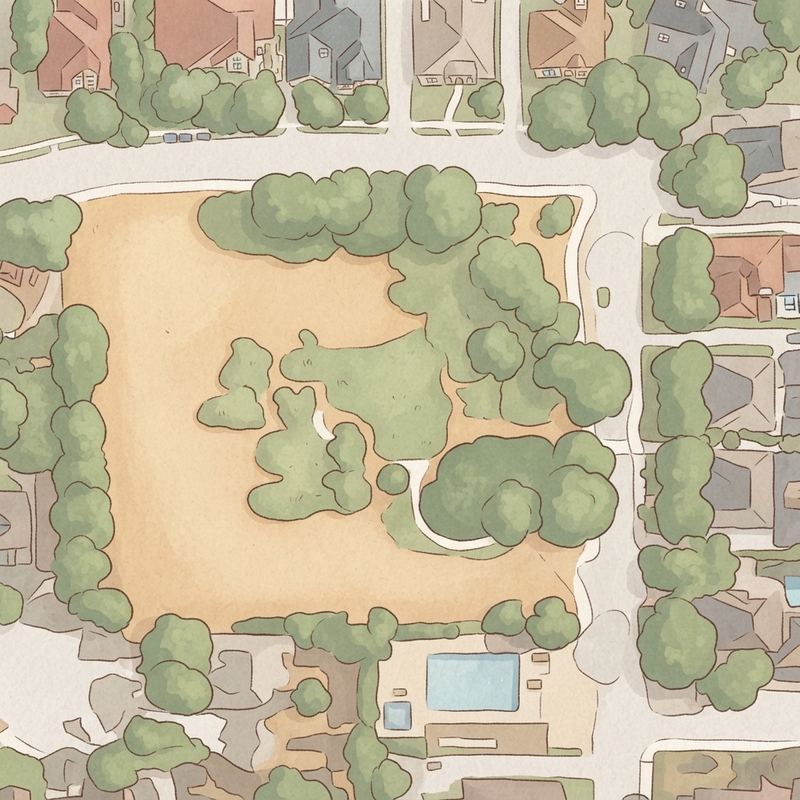 Illustrated map of Colwell Park
