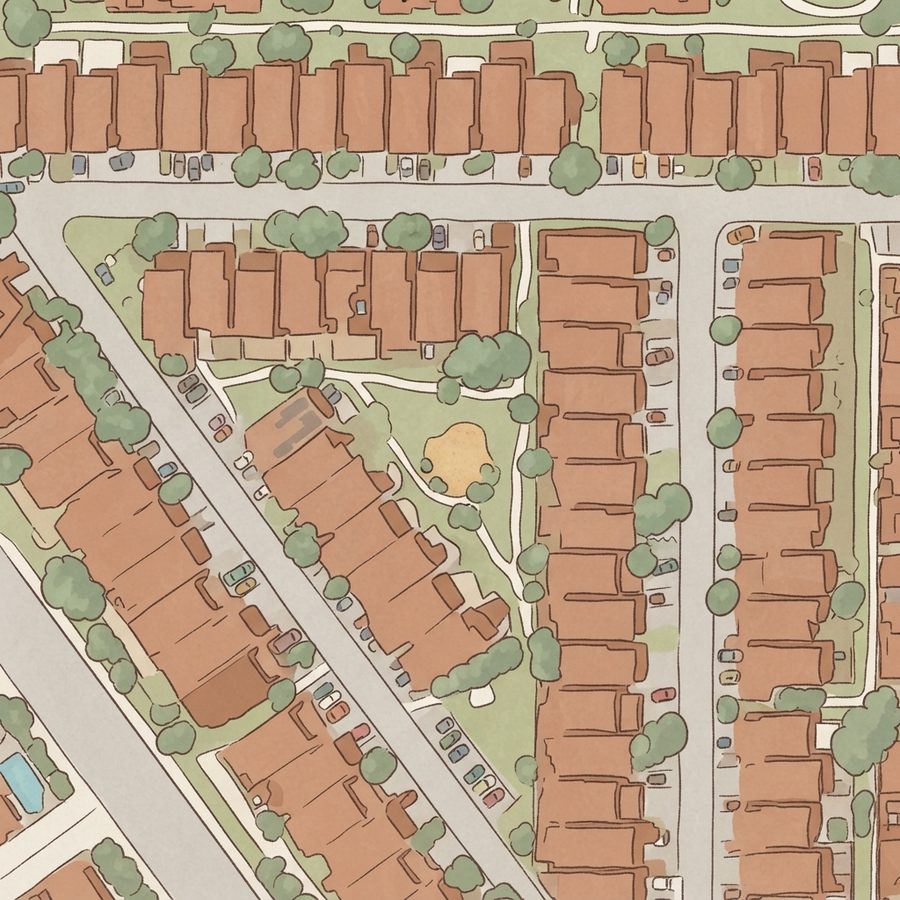 Illustrated map of Community Playground